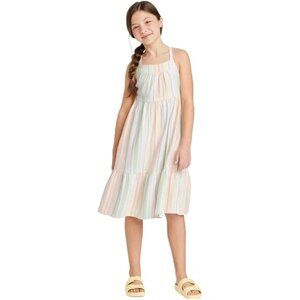Cat & Jack (6-7 Small) girls maxi dress linen summer